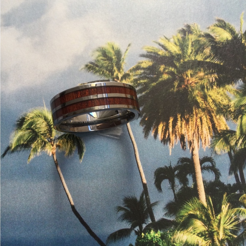 SALE SALE🔥🔥🔥- Hawaiian Koa wood ring,8MM,Size:13”